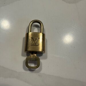 Louis Vuitton Gold Padlock with Key